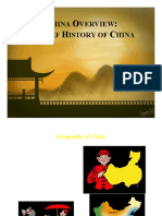 CHINA OVERVIEW: A BRIEF HISTORY AND GEOGRAPHY