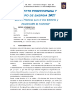 PROYECTO CELBRACIÓN DEL AHORRO DE ENERGÍA