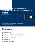 Tendencia Central Dispersion y Forma