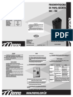 Manual Fragmentadora Secreta SEC 15C REVISAO 4