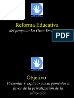 Reforma Educativa La Gran Devolucion