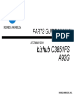 Bizhub C 3851 Fs Parts Manual