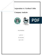 Starbucks vs Caribou Coffee Company Analysis