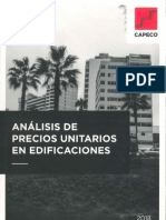 Analisis de Precios Unitarios en Edificaciones