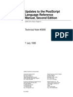 Updates To The Postscript Language Reference Manual, Second Edition