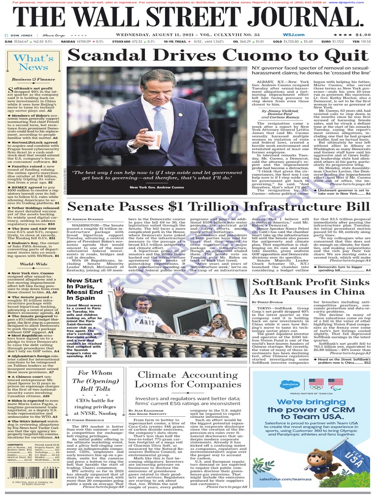 The WallStreet Journal Wednesday-11-21 | PDF | Federal Reserve | Janet  Yellen