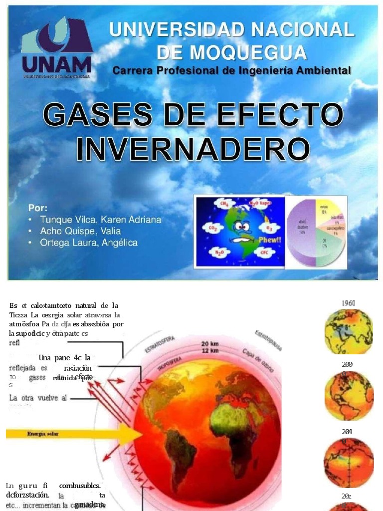 Gases de Efecto Invernadero y Calentamiento Global | PDF | Dióxido de ...