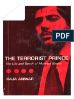 The Terrorist Prince The Life and Death of Murtaza Bhutto by Raja Anwar