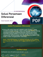 Solusi Persamaan Diferensial - 2