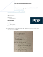 Regla del producto y cociente: derivadas de funciones compuestas