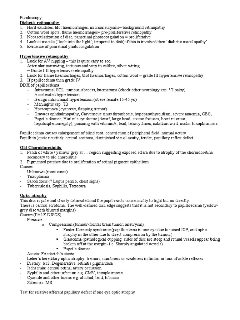 Fundoscopy Medicine Ophthalmology