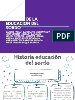 Historia de La Educacion Del Sordo