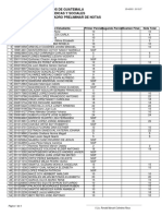 Universidad de San Carlos de Guatemala Facultad de Ciencias Juridicas Y Sociales Cuadro Preliminar de Notas