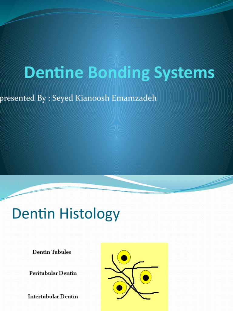 Dentine Bonding Systems Presented By Seyed Kianoosh Emamzadeh PDF
