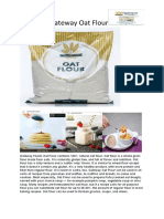 Gateway Foods Oat Flour Write Up