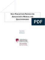 Self-Perception Profile for Adolescents