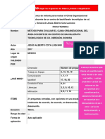 Ficha Técnica de Método para Evaluar El Clima Organizacional Del Área Docente de Un Centro de Bachillerato Tecnológico de CD