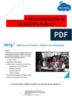 Politica y Modernizacion de La Gestion Pública