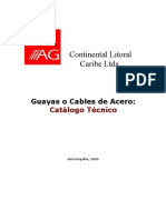 Catalogo de Guayas o Cables de Acero