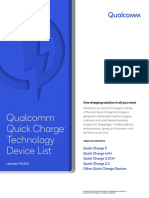 Quick Charge Device List