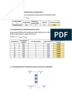 Determinacion de La Concentracion de Alimentacion