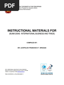 International Business and Trade