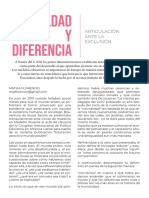 Reflexiones Igualdad y Diferencia