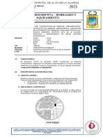 01 Memoria Descriptiva Mobiliario y Equipamiento PM Ii