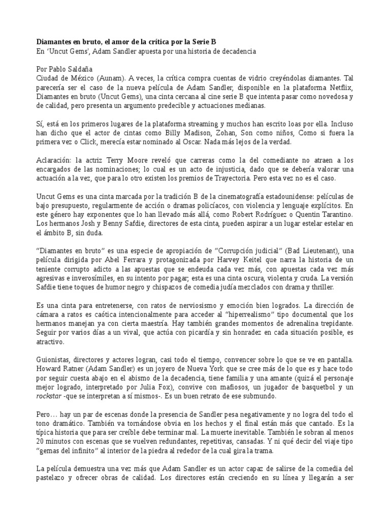 Diamantes en Bruto | PDF