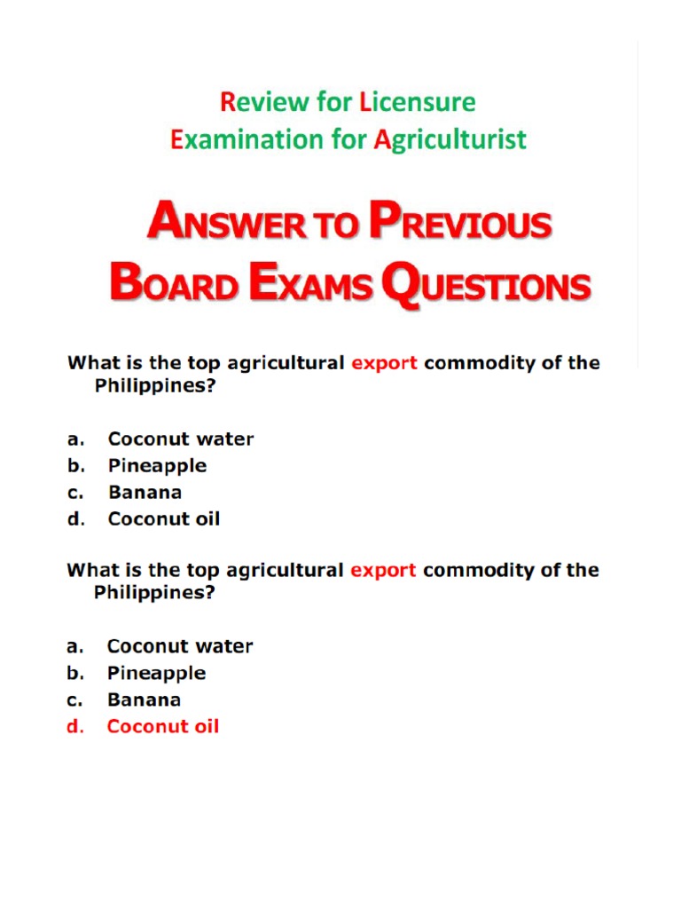 Previous Lea Exam Questionnaire | PDF