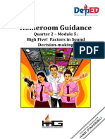Homeroom Guidance: High Five! Factors in Sound Decision-Making