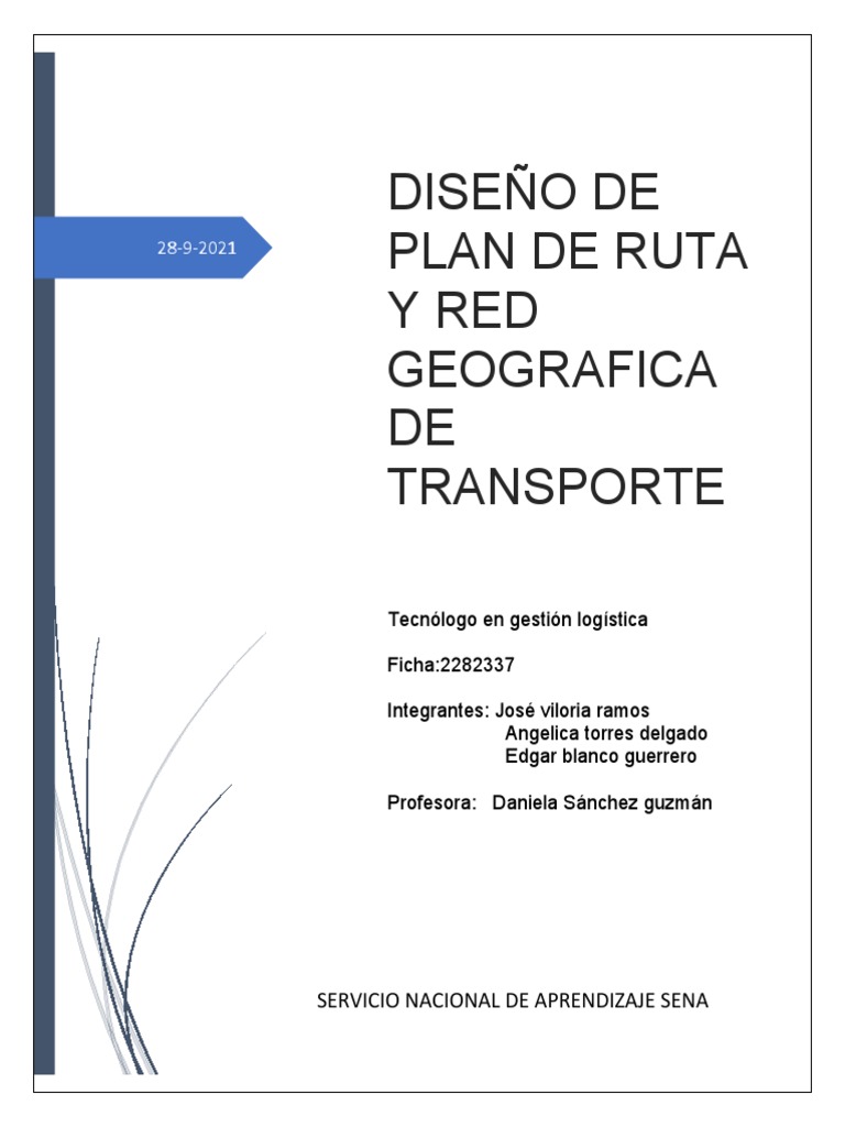 Plan de Ruta y Red de Transporte Geográfica | PDF | Transporte | Logística
