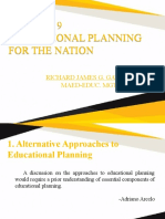 Educ 327 Chapter 9 Educational Planning For Nation