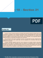 Section 18 - Section 21