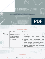 Media and Inforamtion Literacy