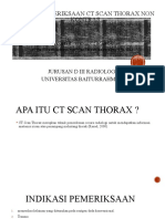 Teknik Pemeriksaan CT Scan Thorax Non Kontras