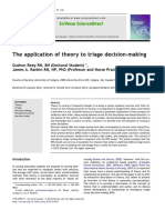 The Application of Theory To Triage Decision-Making