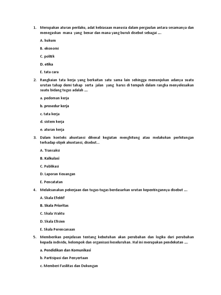 Soal P3k Teknis