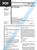 NBR 13920 - Teor Alcoolico De Aguardente De Cana