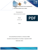 Formulación y evaluación de proyectos de ingeniería