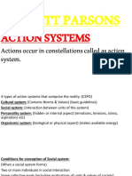 Talcott Parsons' Four Types of Action Systems