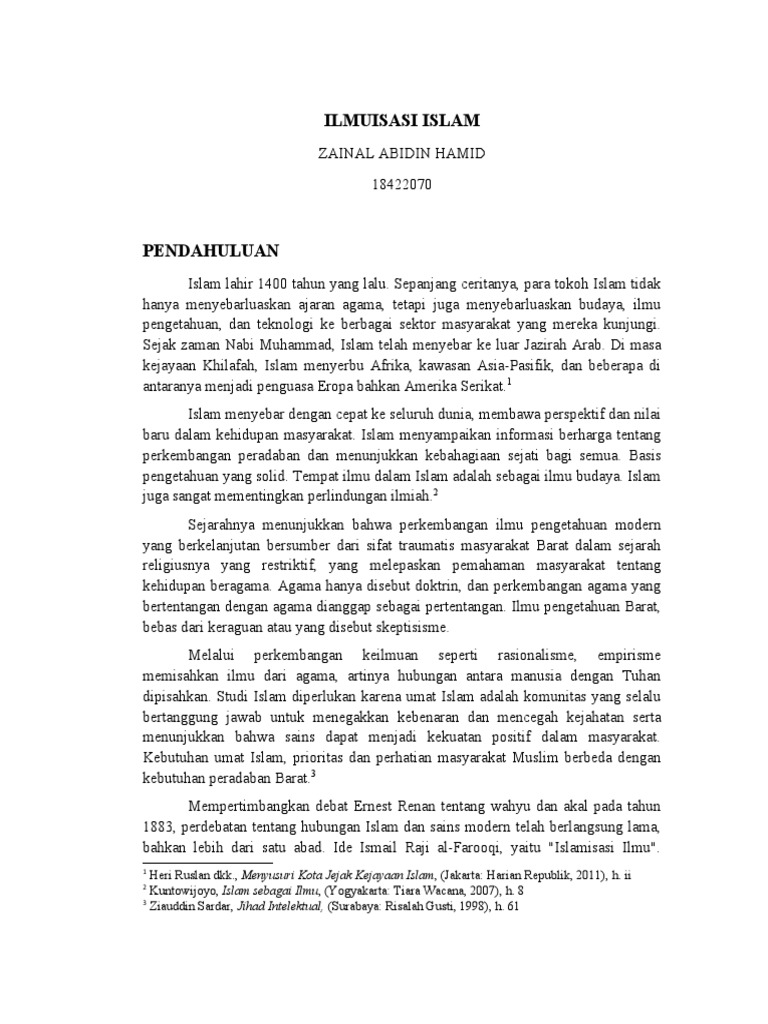 Ilmuisasi Islam: Integrasi Sains dan Agama | PDF | Ilmu Sosial | Filsafat