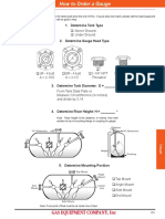 How To Order A Gauge: Above Ground Under Ground