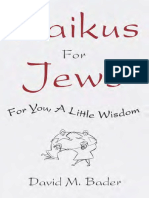 Haikus For Jews by David M. Bader - Excerpt