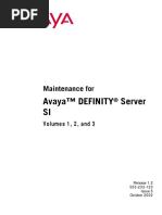 Avaya Lucent Definity ECS R6 Maintenance R6 Vol I II III