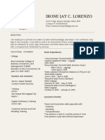 Beige Clean Lines Marketing Executive Resume 1