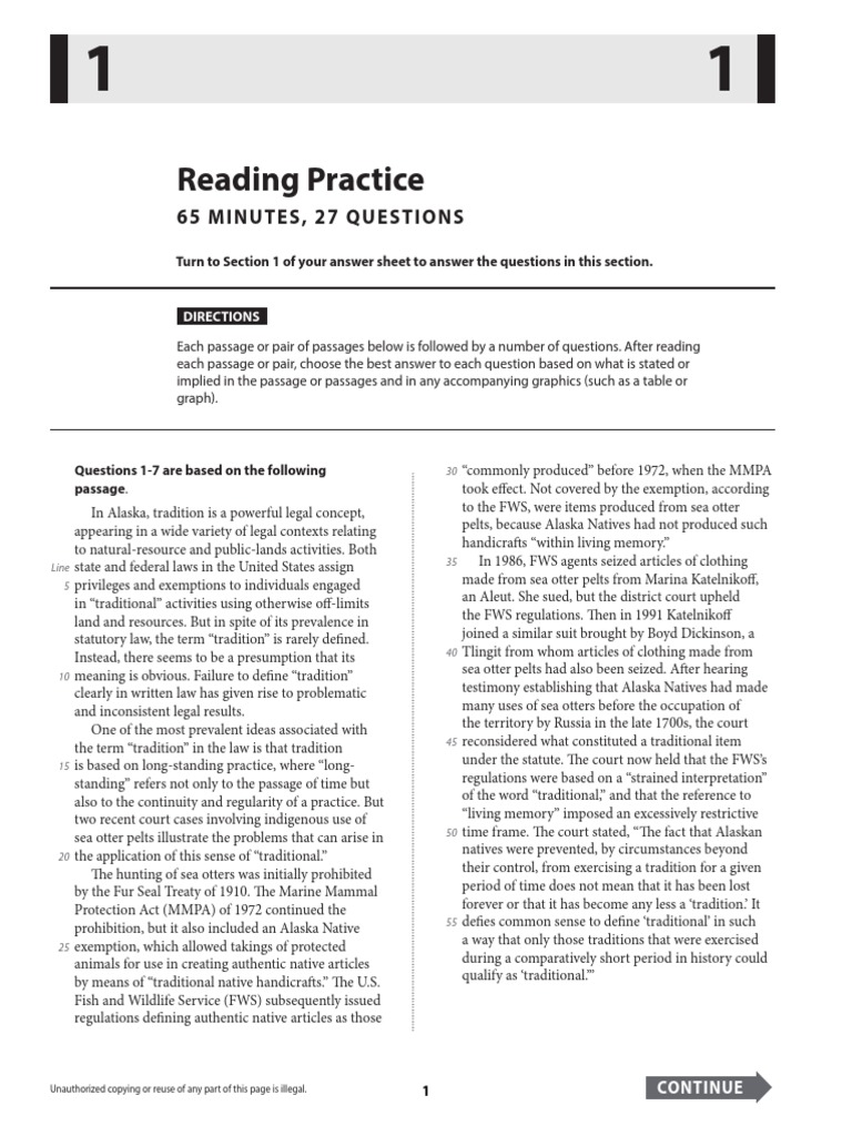 Reading Practice: 65 Minutes, 27 Questions | PDF | Hunting | Government