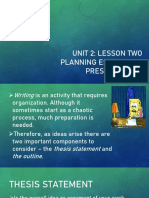 Unit 2.2 Essay and Presentation