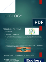 Ecology Definitions and Levels