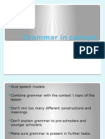 Grammar in Context